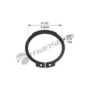 Кольцо стопорное SAF ступицы (37x1.75мм) MANSONS CR01, 4348100500