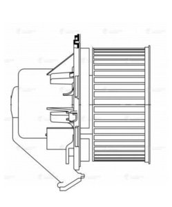 Мотор отопителя VW Crafter (06-) LUZAR LFH1502, A0008356107