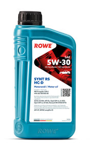 Масло моторное HIGHTEC SYNT RS A3/B4/SL/CF 5W30 синт.1л ROWE 20060-0010-99, ROWE SAE5W30, A3/B4, SL/CF, 229.5, 502 00/505 00, 0700/0710