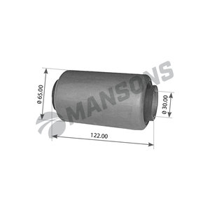 Сайлентблок SCANIA полурессоры (30x65x121.5) MANSONS 100.504, 100504, 1362710