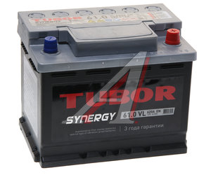 Аккумулятор TUBOR Synergy 61А/ч обратная полярность 6СТ61(0), 4607008887075