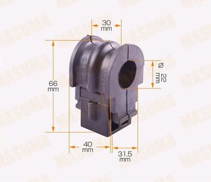 Втулка стабилизатора NISSAN Note (E11E) (06-) переднего MASUMA MP-1085, NSB-E11F, 54613-ED001