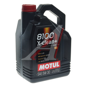 Масло моторное 8100 X-CLEAN+ 5W30 синт.5л MOTUL 106377, MOTUL SAE5W30