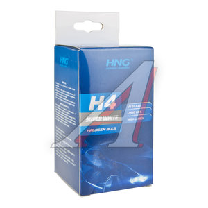 Лампа 12V H4 60/55W P43t Super White HNG 12443SW, HNG-12443SW, АКГ12-60+55(Н4)