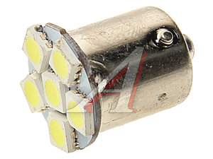 Лампа светодиодная 24V P21W BA15s 6 светодиодов белая АВТОСВЕТ Avs-24T15-W\6SMD\5050, А24-21