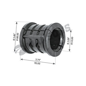 Втулка стабилизатора VOLVO заднего (55x80x92x95мм) MANSONS 900.367, 900367, 9516524