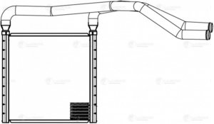 Радиатор отопителя KIA Soul (13-) LUZAR LRh0847, 97138-B2000