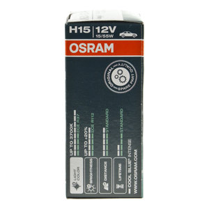 Лампа 12V H15 55/15W PGJ23t-1 +20% 3700K Cool Blue Intense NextGen OSRAM 64176CBN, O-64176CBN