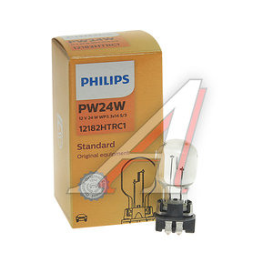 Лампа 12V PW24W WP3.3x14.5/4 PHILIPS 12182HTRC1, P-12182HTR