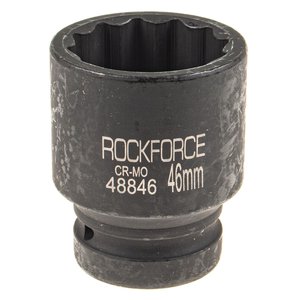 Головка торцевая 1" 46мм 12-ти гранная ударная L=78мм ROCKFORCE RF-48846