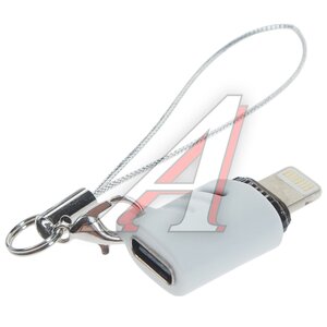 Переходник iPhone (5-)-USB Type C XO NB256E White