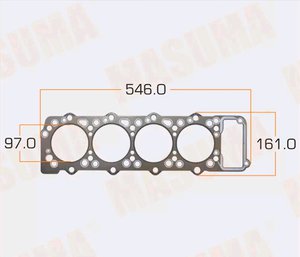 Прокладка головки блока MITSUBISHI Challenger,Pajero (4M40) MASUMA MD-03019, 61-52945-10, ME200751