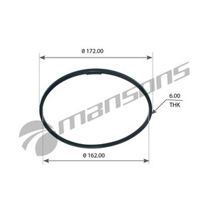 Кольцо уплотнительное SCANIA 3,4 series ступицы (150х160х5мм) пробковое MANSONS 100.655, 100655, 120310