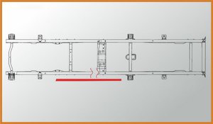 Удлинитель ГАЗ-3302 рамы средний левый сверленый L=940мм толщина 4мм АЗГ А-135-330202.01, A-135.330202.01