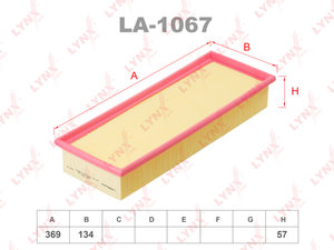 Фильтр воздушный VW Polo (6N) LYNX LA1067, AP139/1, 6K0129620B