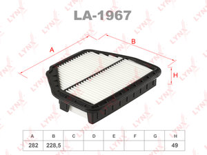 Фильтр воздушный OPEL Antara (06-) LYNX LA1967, A6540, 4802875