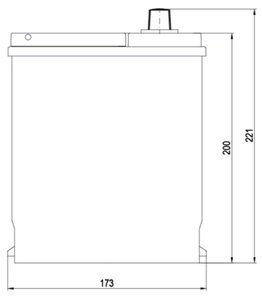 Аккумулятор VOLTHOR Ultra 95А/ч обратная полярность 6СТ95(0) 59518 D31, 59518