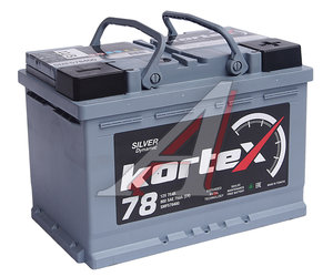 Аккумулятор KORTEX SILVER Dynamic 78А/ч обратная полярность 6СТ78(0) SMF578400, SMF578400