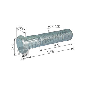 Шпилька колеса MAN MERCEDES (M22х1.5х110) MANSONS 700.252, 700252, 81455010141