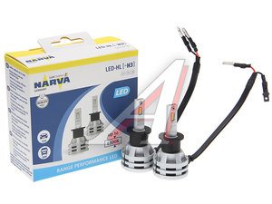 Лампа светодиодная 12V/24V H3 19W PК22s 6500K бокс (2шт.) Range Perfomance LED NARVA 180583000, N-18058