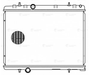 Радиатор PEUGEOT 307 (04-),308 (09-) МКПП LUZAR LRC20W2, 1330.W2