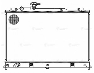 Радиатор MAZDA CX-7 (07-11) охлаждения двигателя LUZAR LRC251LL, MZ2210, L33L-15-200