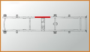 Усилитель ГАЗ-33023 рамы центральный правый L=600мм АЗГ А-295-3302.02, A-295.3302.02