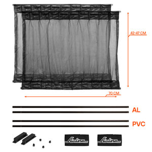 Шторка автомобильная для боковых стекол 70x47см ролик черная 2шт. AIRLINE ASPS-S-12