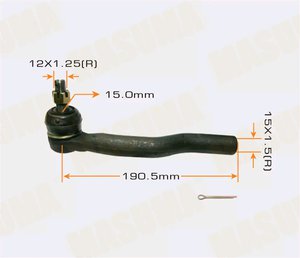 Наконечник рулевой тяги TOYOTA Camry (01-06),Highlander (00-07) левый MASUMA ME-3751L, 45470-09010