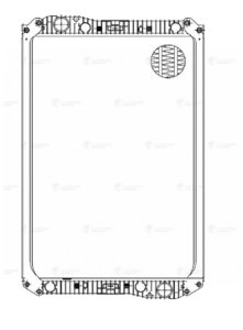 Радиатор КАМАЗ-5490,65206,6580 MERCEDES Axor охлаждения двигателя LUZAR LRC15703, 5490-1301010