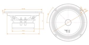 Колонки среднечастоные 6" (16см) 80Вт DL AUDIO Gryphon Pro 165SE