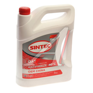 Антифриз красный -40C 5кг OEM China OAT SINTEC 6145011, SINTEC