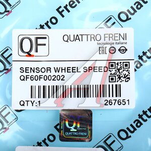 Датчик АБС BMW X5 (E53) колеса переднего QUATTRO FRENI QF60F00202, 34526756379