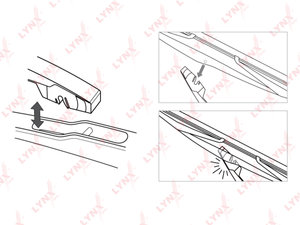 Щетка стеклоочистителя CITROEN C3 (09-) HONDA Civic (01-05) 300мм задняя LYNX LR30C, 3397004629, 6423.91/1686898