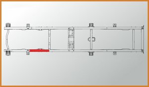 Усилитель ГАЗ-3302 №2 рамы под кабину левый L=1200мм толщина 4мм АЗГ А-275-3302.01, A-275.3302.01