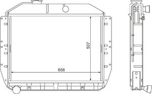 Радиатор ЗИЛ-130 медный 4-х рядный ШААЗ 130-1301010