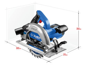 Пила циркулярная 1600Вт 190мм 5000об/мин. ЗУБР ПДП-65