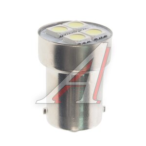 Лампа светодиодная 24V R10W BA15s 4 светодиода белая МАЯК 24T15-W\4SMD, А24-10