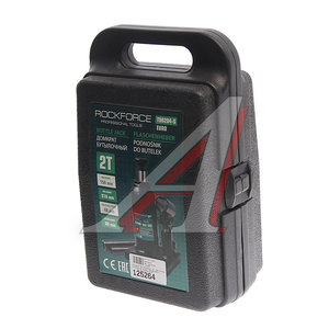 Домкрат бутылочный 2т 150-278мм с клапаном в кейсе ROCKFORCE RF-T90204S-EURO