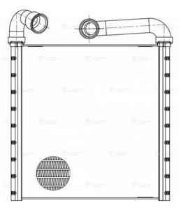 Радиатор отопителя VW Golf (14-) SKODA Octavia (12-) LUZAR LRH1851, 73943, 5Q0819031A