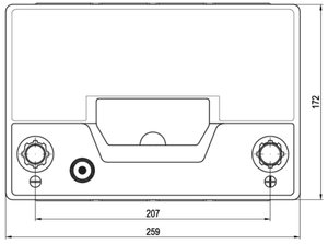 Аккумулятор VOLTHOR Ultra 70А/ч 6СТ70(1) 57024 D26, 57024