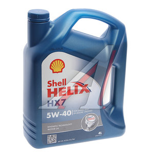 Масло моторное HELIX HX-7 5W40 A3/B4/SP п/синт.4л SHELL 550070319, SHELL SAE5W40