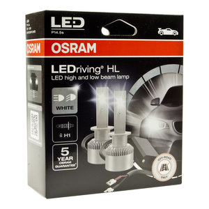 Лампа светодиодная 12V H1 P14.5s 6000K 1215лм (2шт.) LEDriving HL Cool White OSRAM 64150DWP-2HFB, O-64150DWP