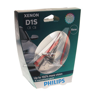 Лампа ксеноновая D1S 35W +150% PK32d-2 4800K Xenon X-Treme Vision Gen2 PHILIPS 85415XV2S1, P-85415XV2бл