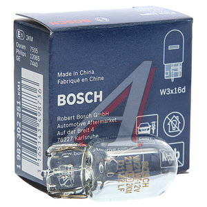 Лампа 12V W21W W3х16d Pure Light BOSCH 1987302251, А12-21