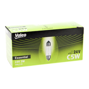 Лампа 24V C5W SV8.5 (1шт.) Essential VALEO 032957, 32957, АС24-5