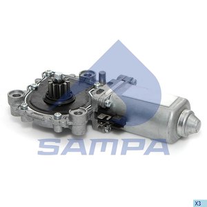 Мотор-редуктор стеклоподъемника SCANIA VOLVO правый SAMPA 034.157, 3176550