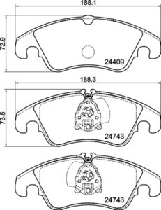 Колодки тормозные FORD Focus (09-) передние (4шт.) MINTEX MDB3177, GDB1833, 1567730