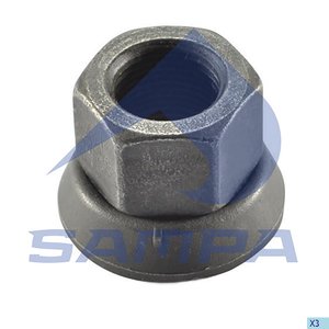 Гайка колеса VOLVO (7/8" UNFх/h-34/ключ 33мм) юбка подвижная SAMPA 031.082