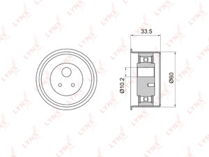 Ролик ГРМ MITSUBISHI Lancer (03-) натяжителя LYNX PB1036, T41054, MD182537